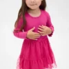 Vestito in tulle e tessuti misti per neonato & bebè