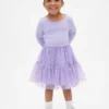Vestito in tulle e tessuti misti per neonato & bebè