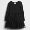 Vestito in tulle e tessuti misti per neonato & bebè