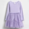 Vestito in tulle e tessuti misti per neonato & bebè