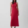 Vestito lungo moderno con reggiseno integrato a costine
