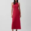 Vestito lungo moderno con reggiseno integrato a costine