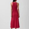 Vestito lungo moderno con reggiseno integrato a costine