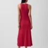Vestito lungo moderno con reggiseno integrato a costine