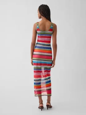 Vestito lungo trasparente a righe “Happy Stripe” di Gapstudio