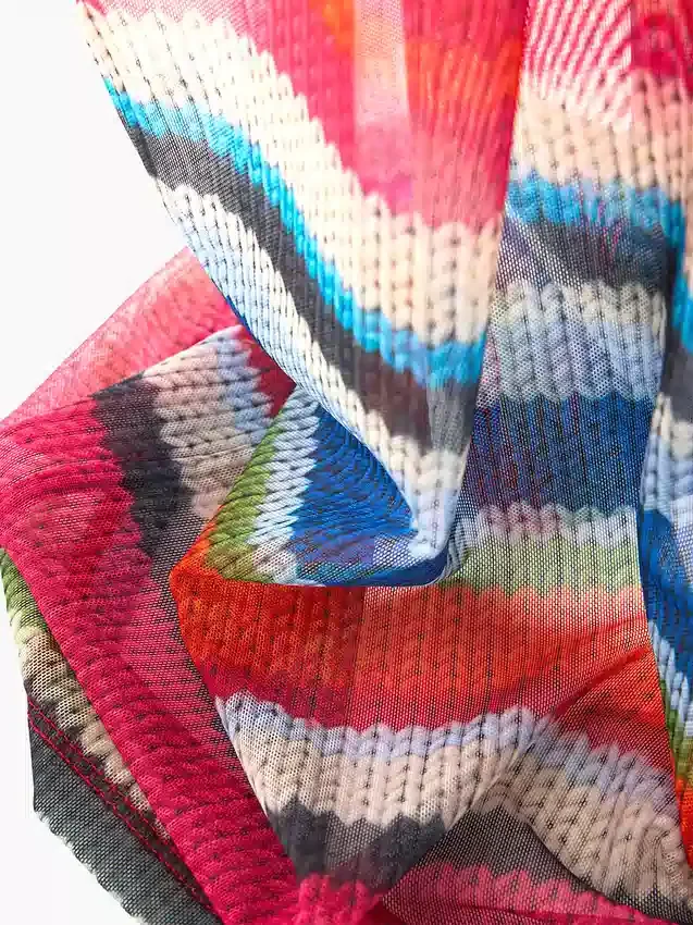 Vestito lungo trasparente a righe "Happy Stripe" di Gapstudio