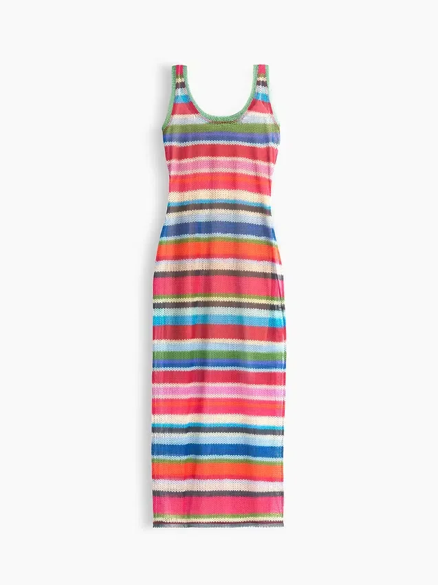 Vestito lungo trasparente a righe "Happy Stripe" di Gapstudio