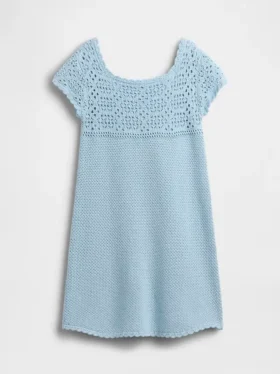 Vestito maglione all’uncinetto per bambini