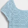 Vestito maglione all’uncinetto per bambini