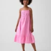 Vestito midi in garza di cotone per bambina