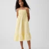 Vestito midi in garza di cotone per bambina