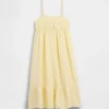 Vestito midi in garza di cotone per bambina