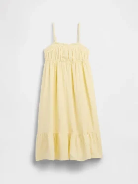 Vestito midi in garza di cotone per bambina
