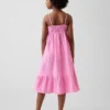 Vestito midi in garza di cotone per bambina
