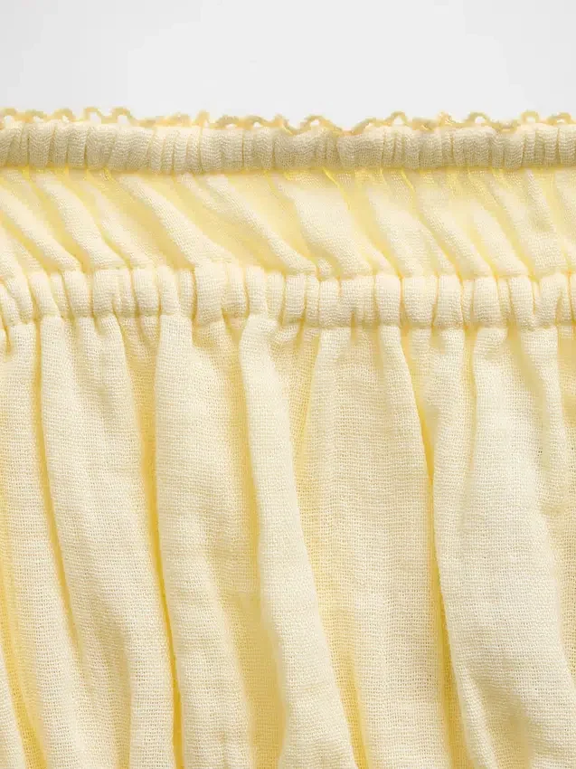 Vestito midi in garza di cotone per bambina