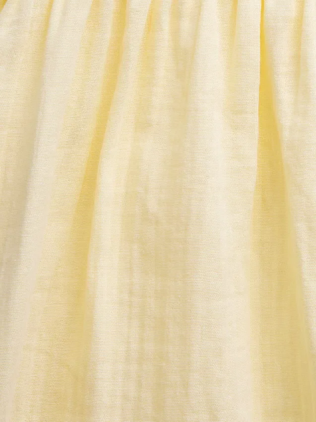Vestito midi in garza di cotone per bambina