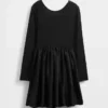 Vestito moderno per bambina in tessuto misto