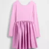 Vestito moderno per bambina in tessuto misto