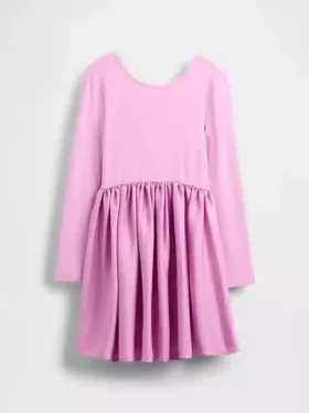 Vestito moderno per bambina in tessuto misto