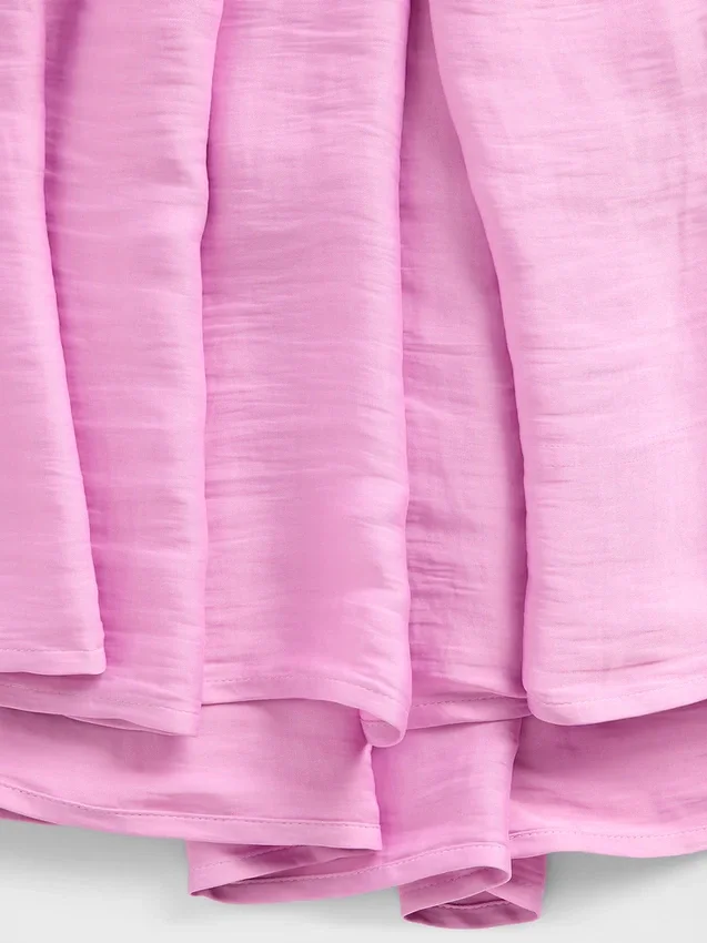 Vestito moderno per bambina in tessuto misto