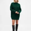 Vestito oversize a maglione con collo alto