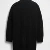 Vestito oversize a maglione con collo alto