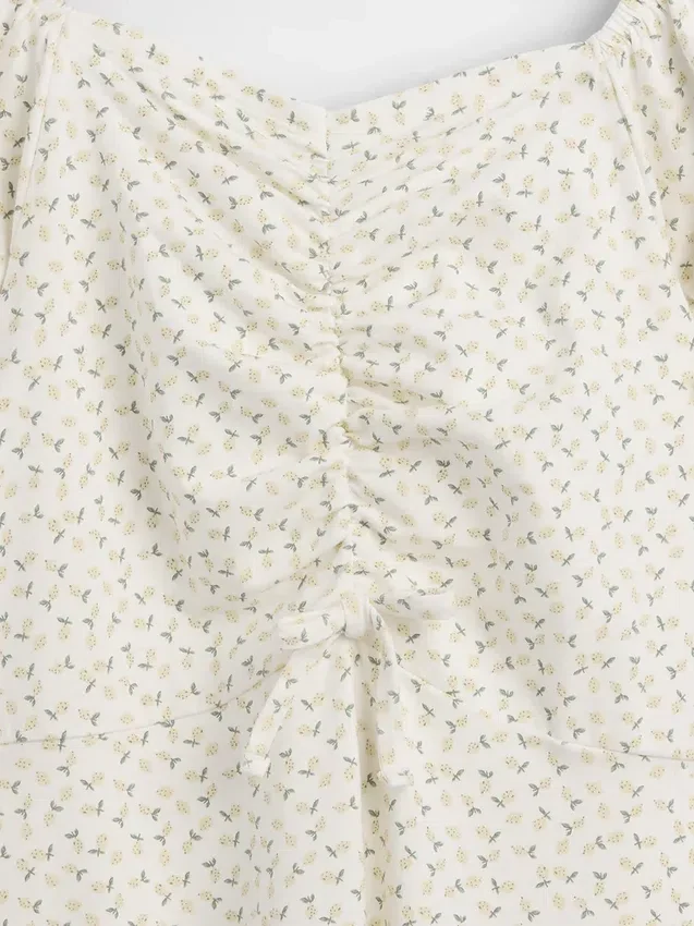 Vestito per bambina con arricciature
