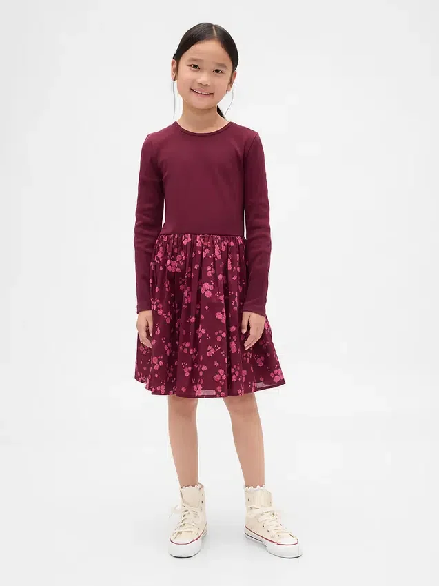 Vestito per bambini in tessuti misti