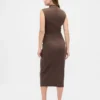 Vestito premaman moderno con collo alto