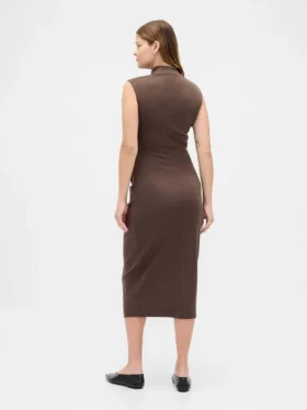 Vestito premaman moderno con collo alto