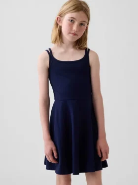 Vestito senza spalline in jersey per bambini
