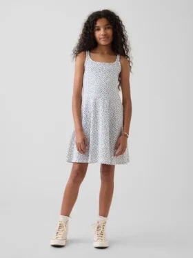 Vestito senza spalline in jersey per bambini