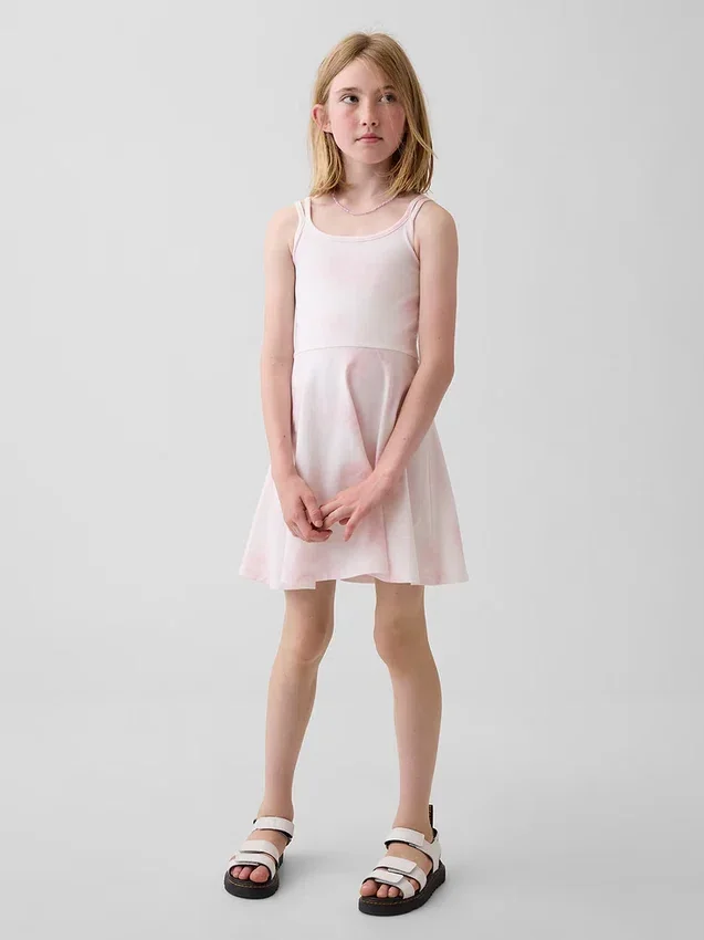 Vestito senza spalline in jersey per bambini