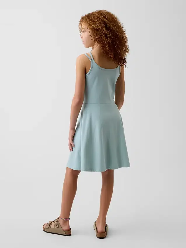 Vestito senza spalline in jersey per bambini