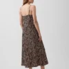 Vestito sottoveste midi con stampa zebrata