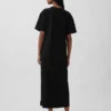 Vestito T-shirt maxi oversize in tessuto pesante