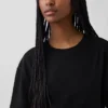 Vestito T-shirt maxi oversize in tessuto pesante