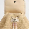 Zaino da bambino in paglia luccicante