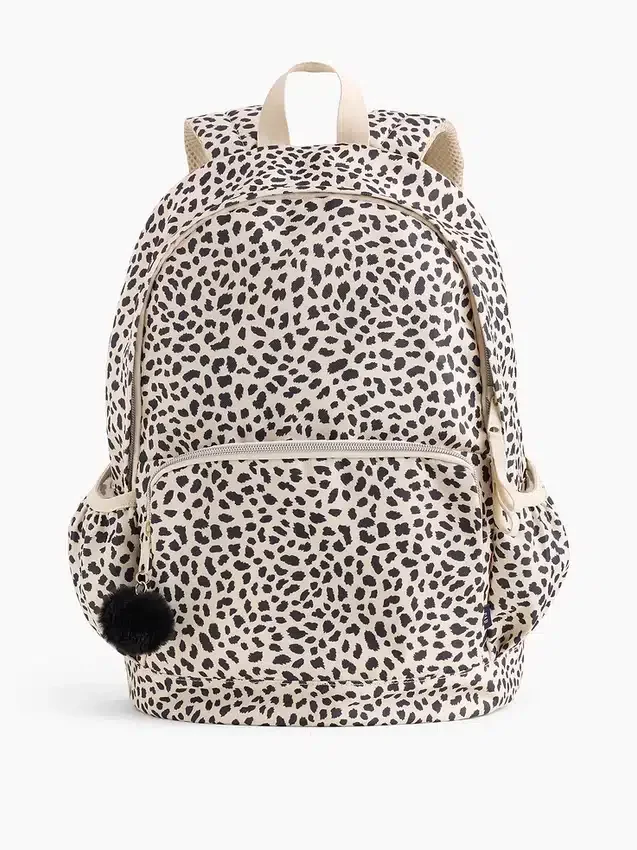 Zaino per bambini con stampa leopardo