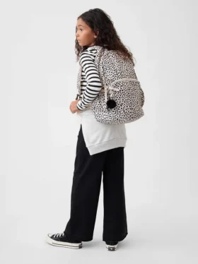 Zaino per bambini con stampa leopardo