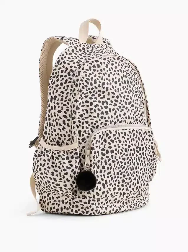 Zaino per bambini con stampa leopardo