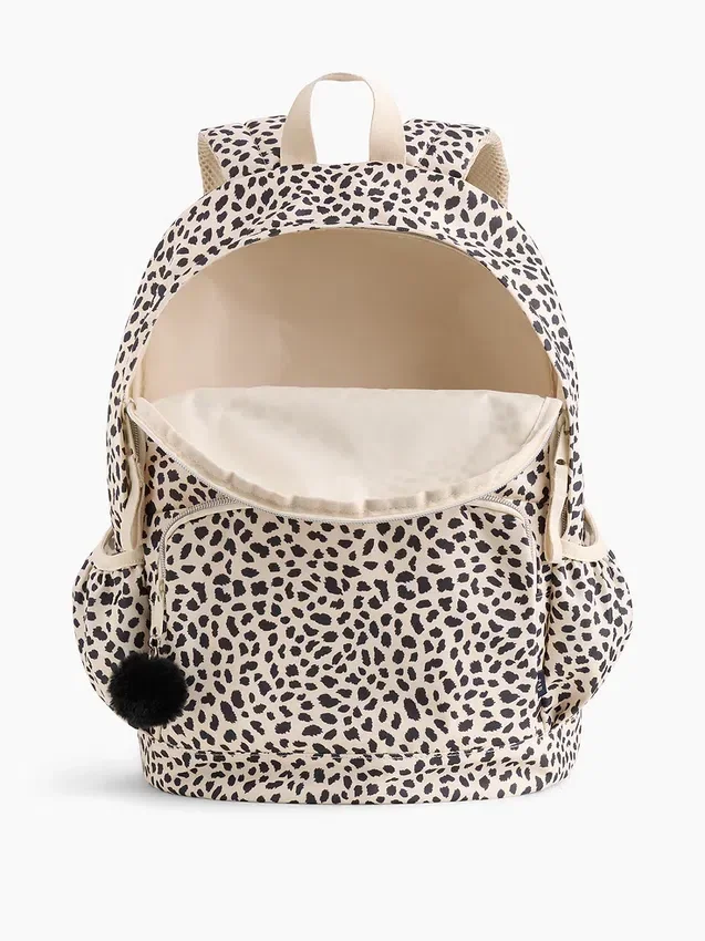 Zaino per bambini con stampa leopardo