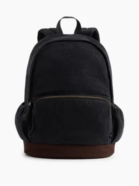 Zaino per bambini in denim e velluto a coste