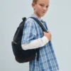 Zaino per bambini in denim e velluto a coste